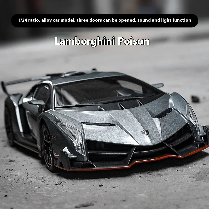 Model Kit Lamborghini - 1:24 람보르기니 포이즌 베네노 자동차 합금