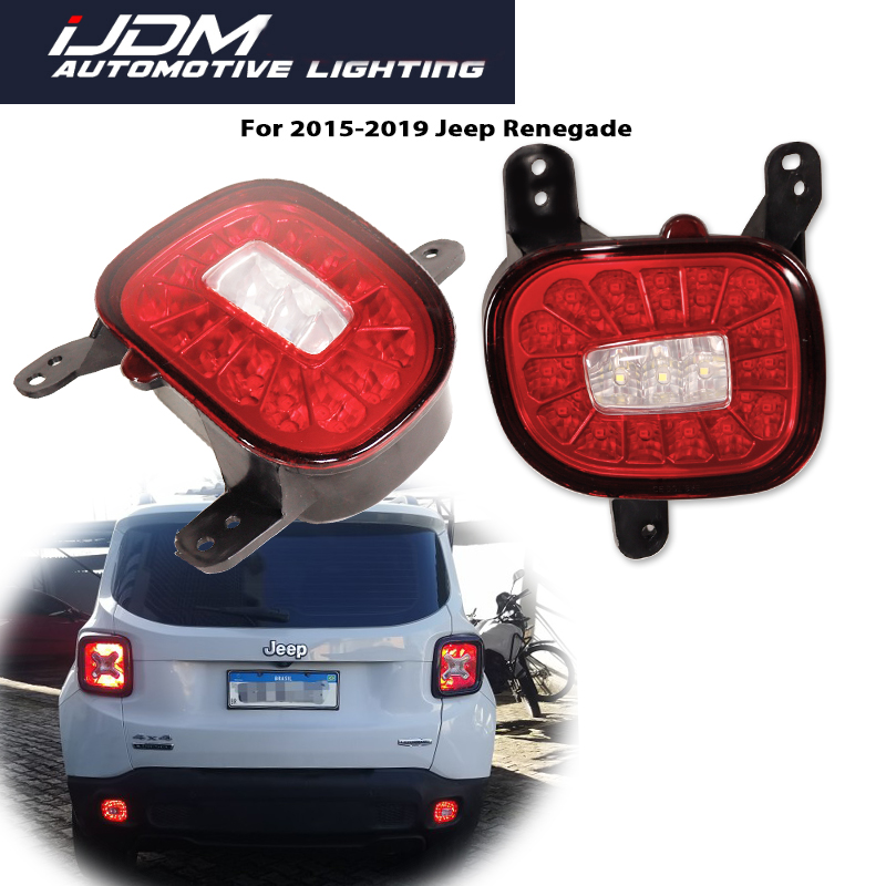 Model Kit Jeep - 2015 2022 지프 레니게이드 레드 LED