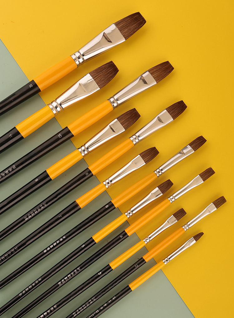 Model Kit Acrylic Paint - 족제비 털 플랫 피크 아크릴 아트