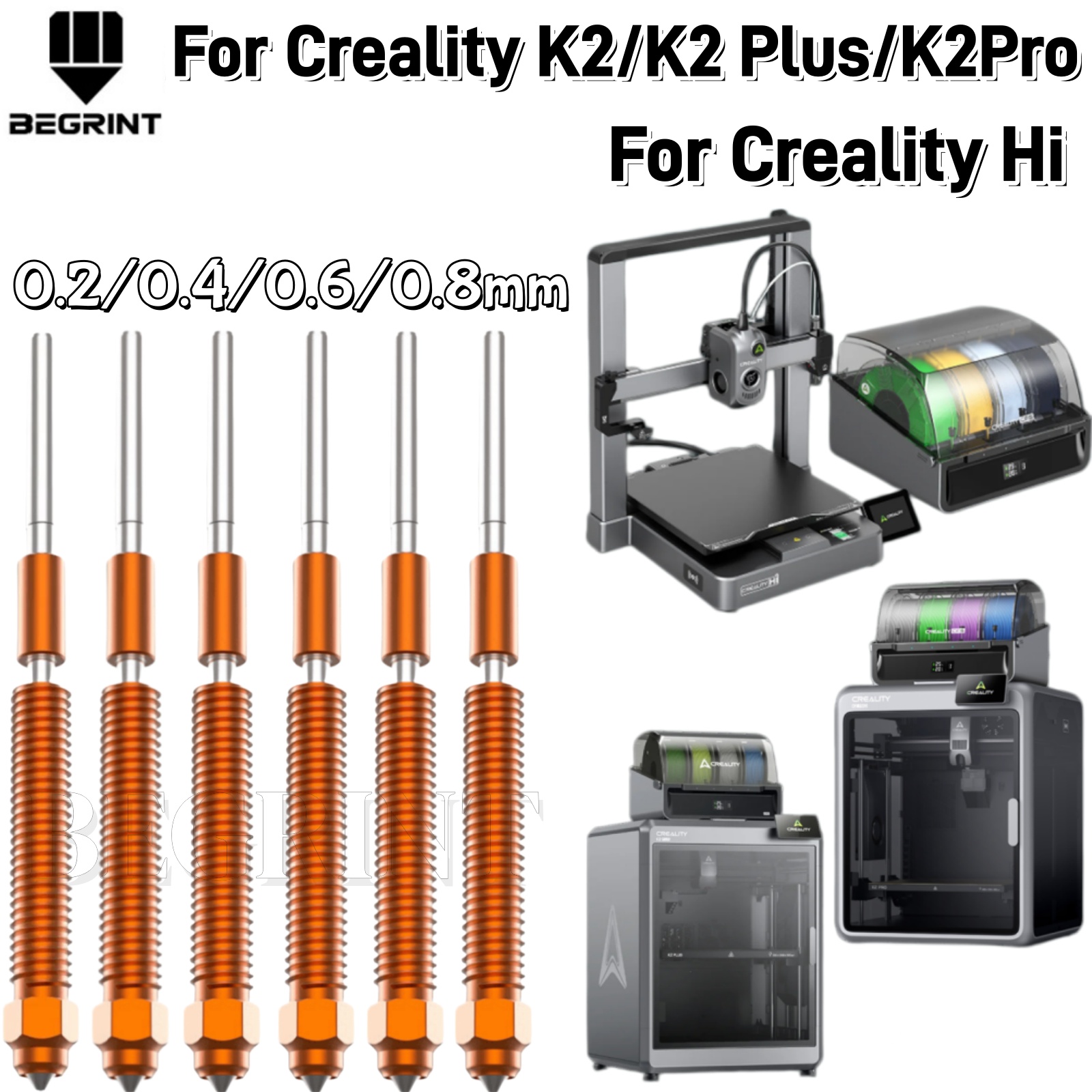 Model Kit Unicorn - Creality K2/K2 Plus/K2 Pro용 업그레이드된 유니콘