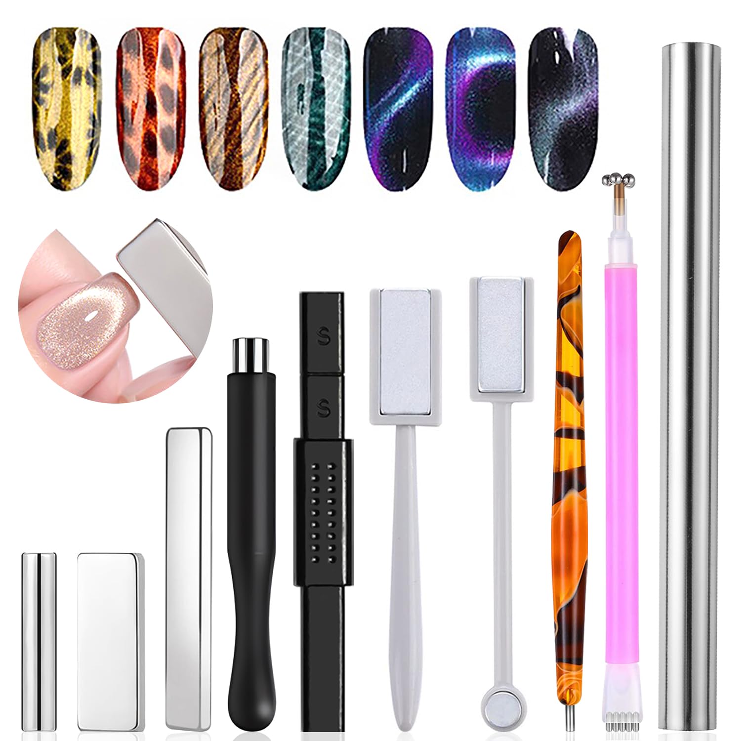 Sanding Stick Set - 10개 고양이 눈 자석 세트 네일