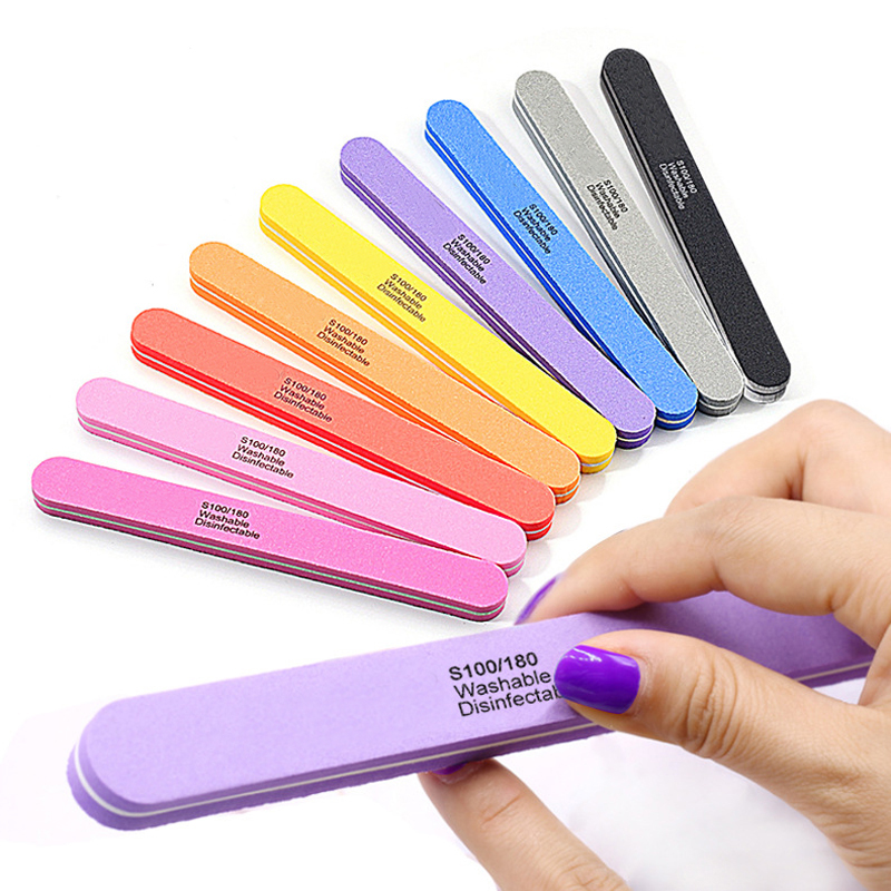 Sanding Stick Set - 10 개/몫 전문 네일 파일 100/180