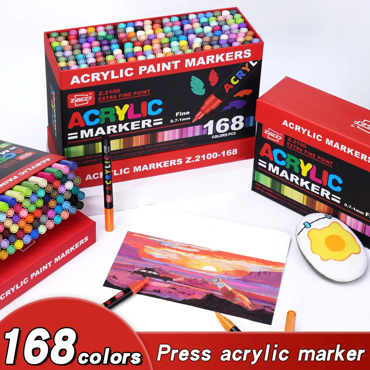 Model Kit Acrylic Paint - 36-240 색상 아크릴 페인트 마커 펜