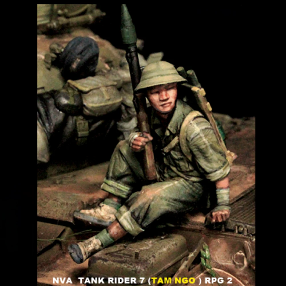 Model Kit Diorama - 1/35 NVA 탱크 라이더 7, RPD