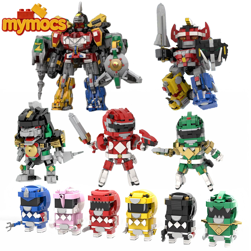 Model Kit Power Rangers - 마이모크스 쿠리우 무비 액션 피규어 파워드