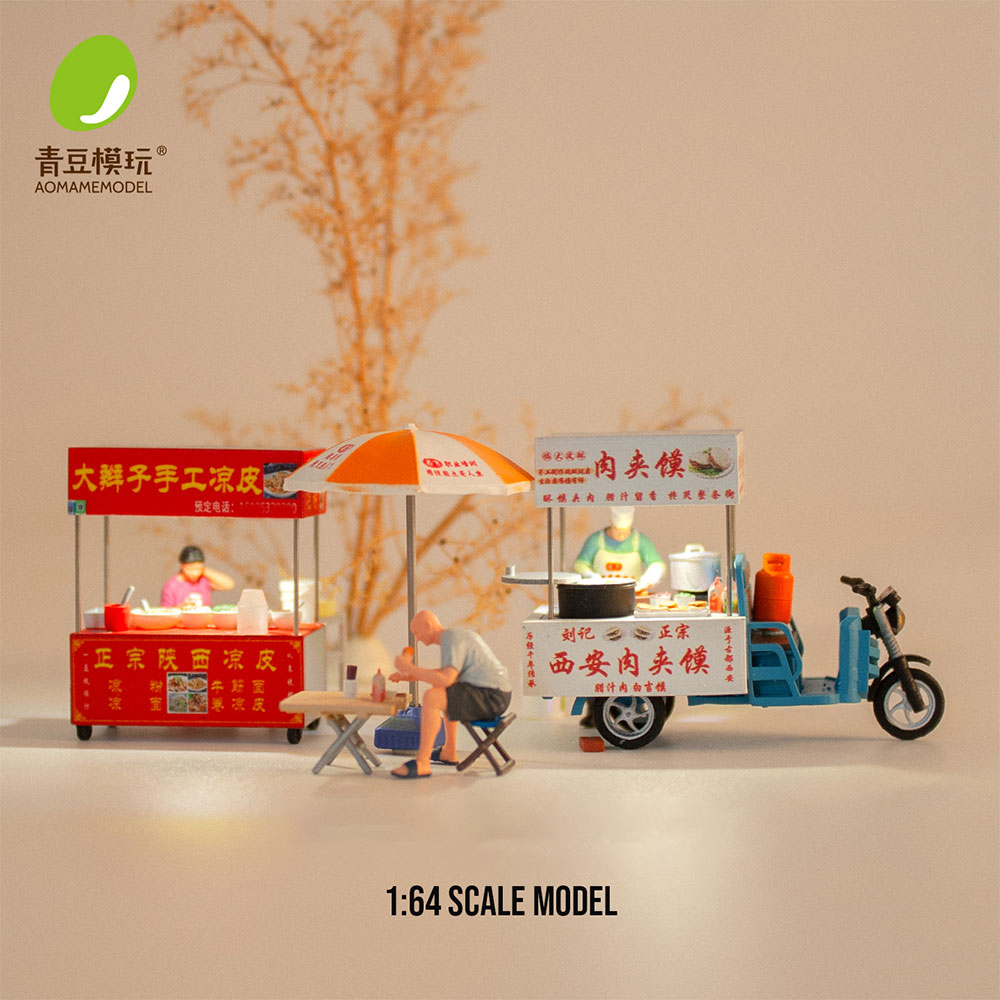 Model Kit Diorama - 1/64 나이트 마켓 모델 키트-고정밀 3D