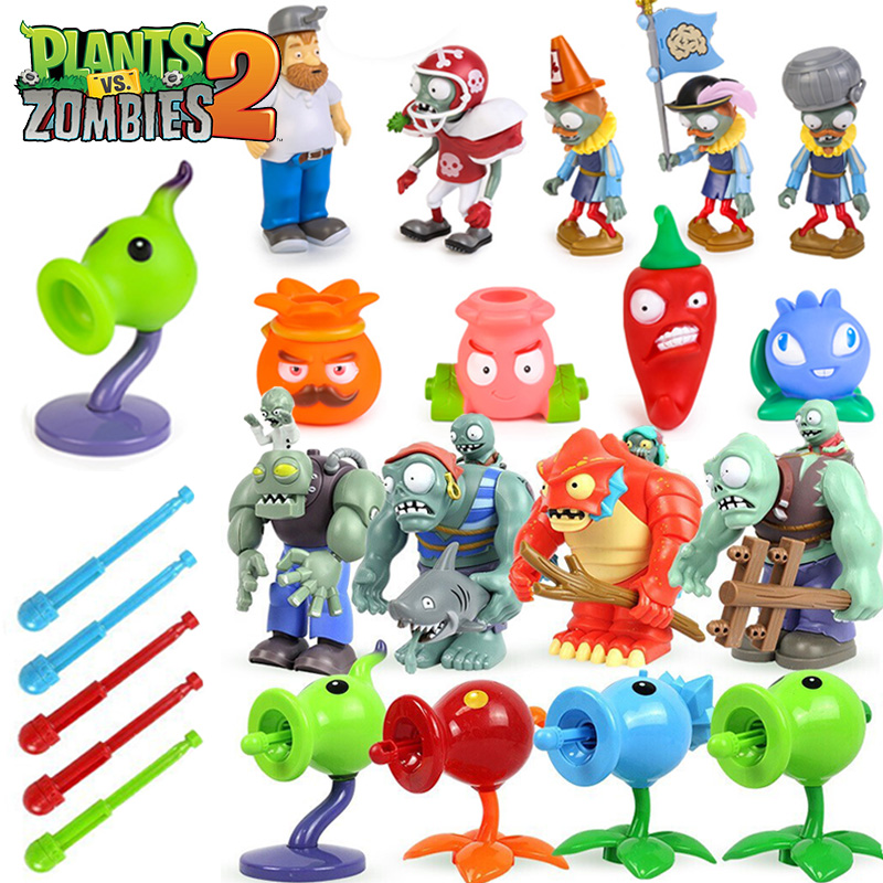 Model Kit Zombie - Plants Vs Zombies 장난감 세트 상자