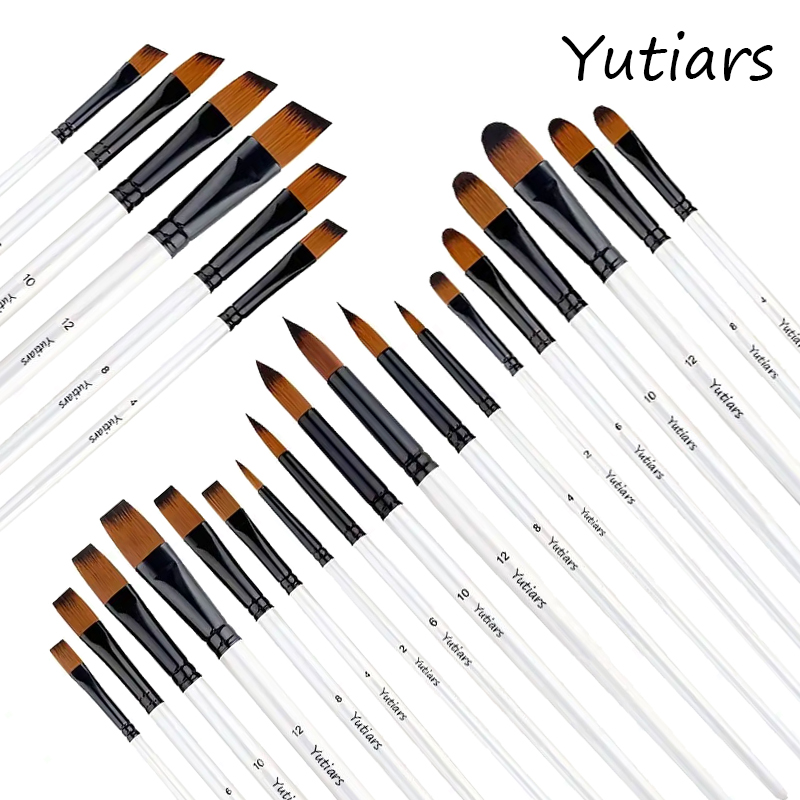 Model Kit Acrylic Paint - 유티아스 전문가용 아티스트 페인트 브러쉬 세트-