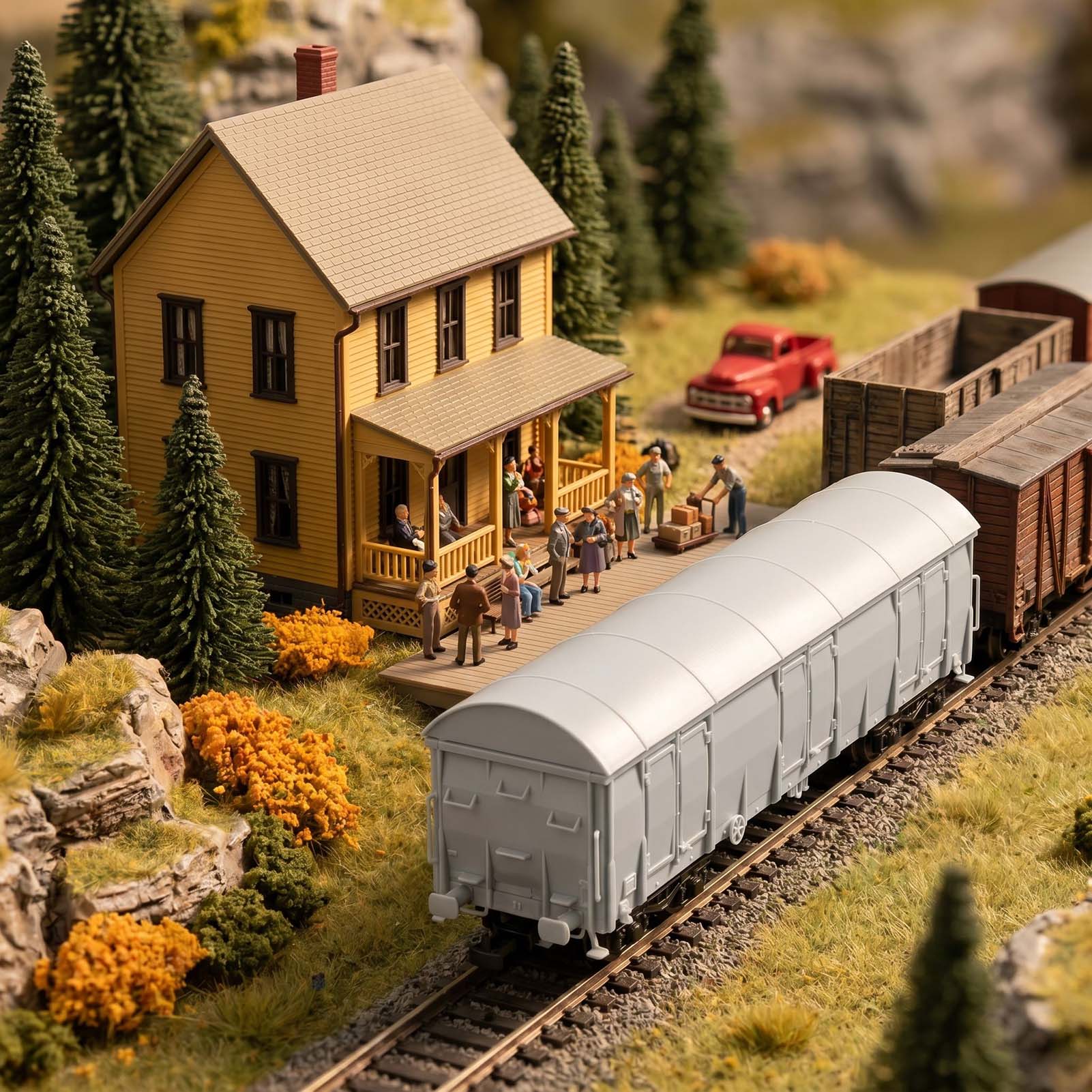 Model Kit Lugia - Evemodel HO Scale 1:87 블랭크 조립되지