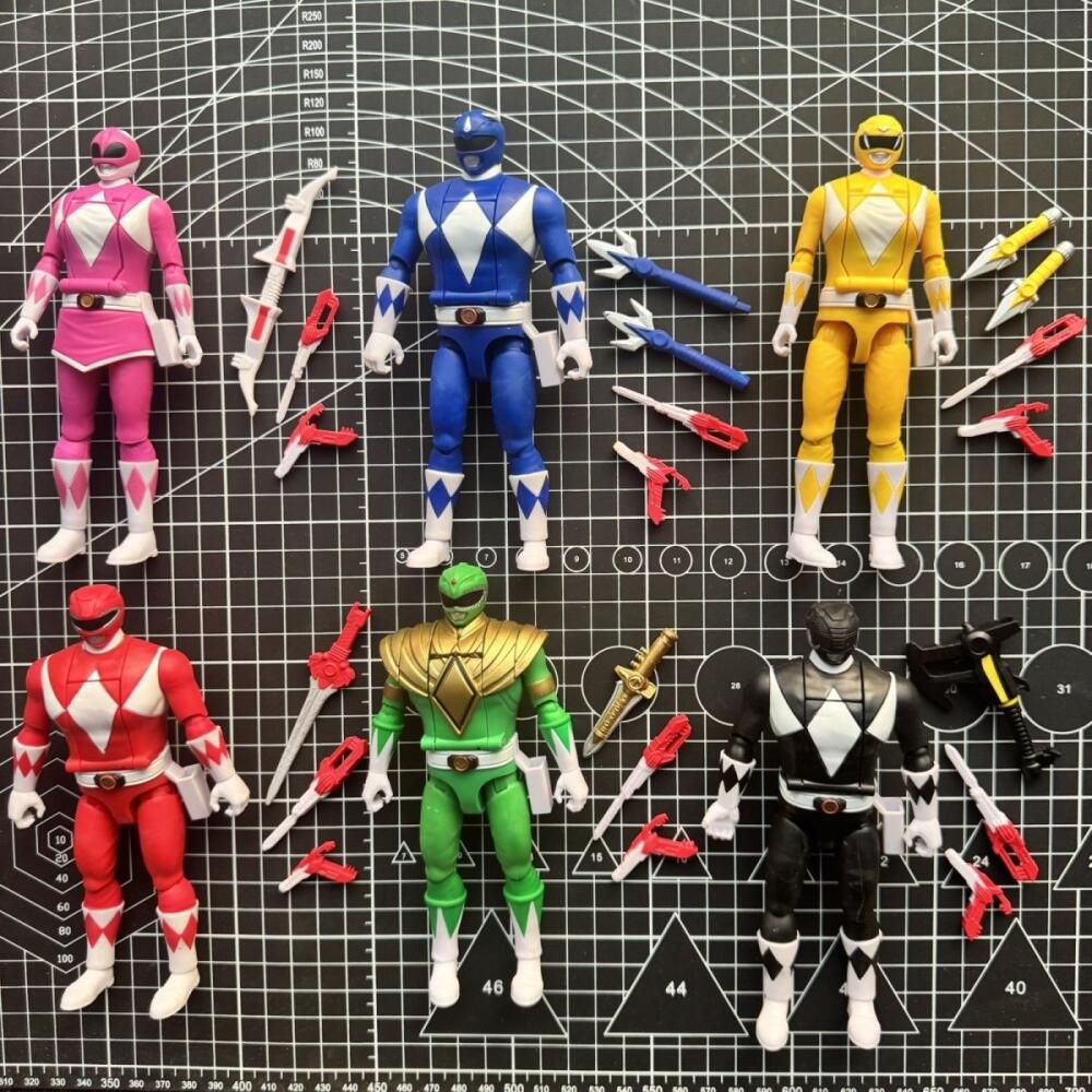 Model Kit Power Rangers - 하스브로 파워 레인저스 레드 레인저 블루