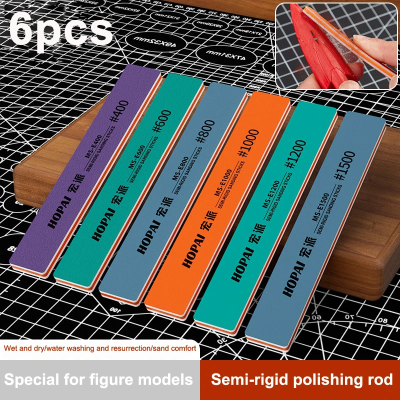 6Pcs MS-E400-1500 반강성 샌딩 스틱 플라 - Sanding Stick Set 리뷰 및 가격