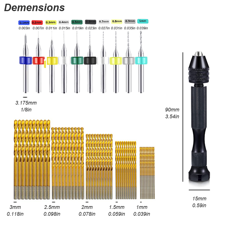 마이크로 미니 핀 바이스 핸드 드릴 트위스트 비트 PC - Pin Vice Micro 리뷰 및 가격