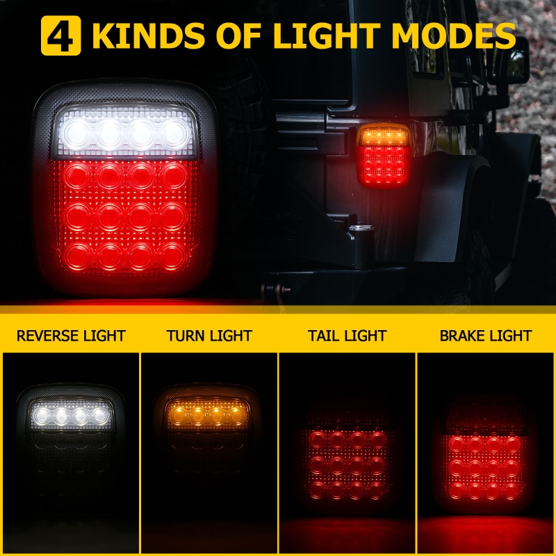 2 개/대 16 LED 지프 랭글러 YJ TJ CJ 용 - Model Kit Jeep 리뷰 및 가격
