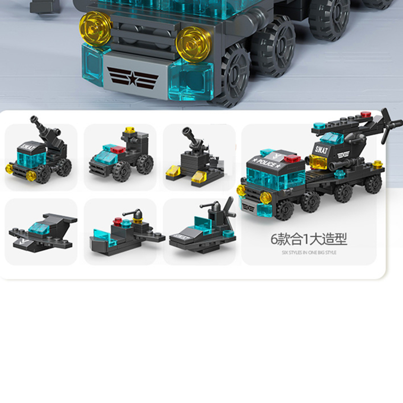 6in1 새로운 특수 경찰 견인 트럭 비행기 자동차 미 - Model Kit Lamborghini 리뷰 및 가격