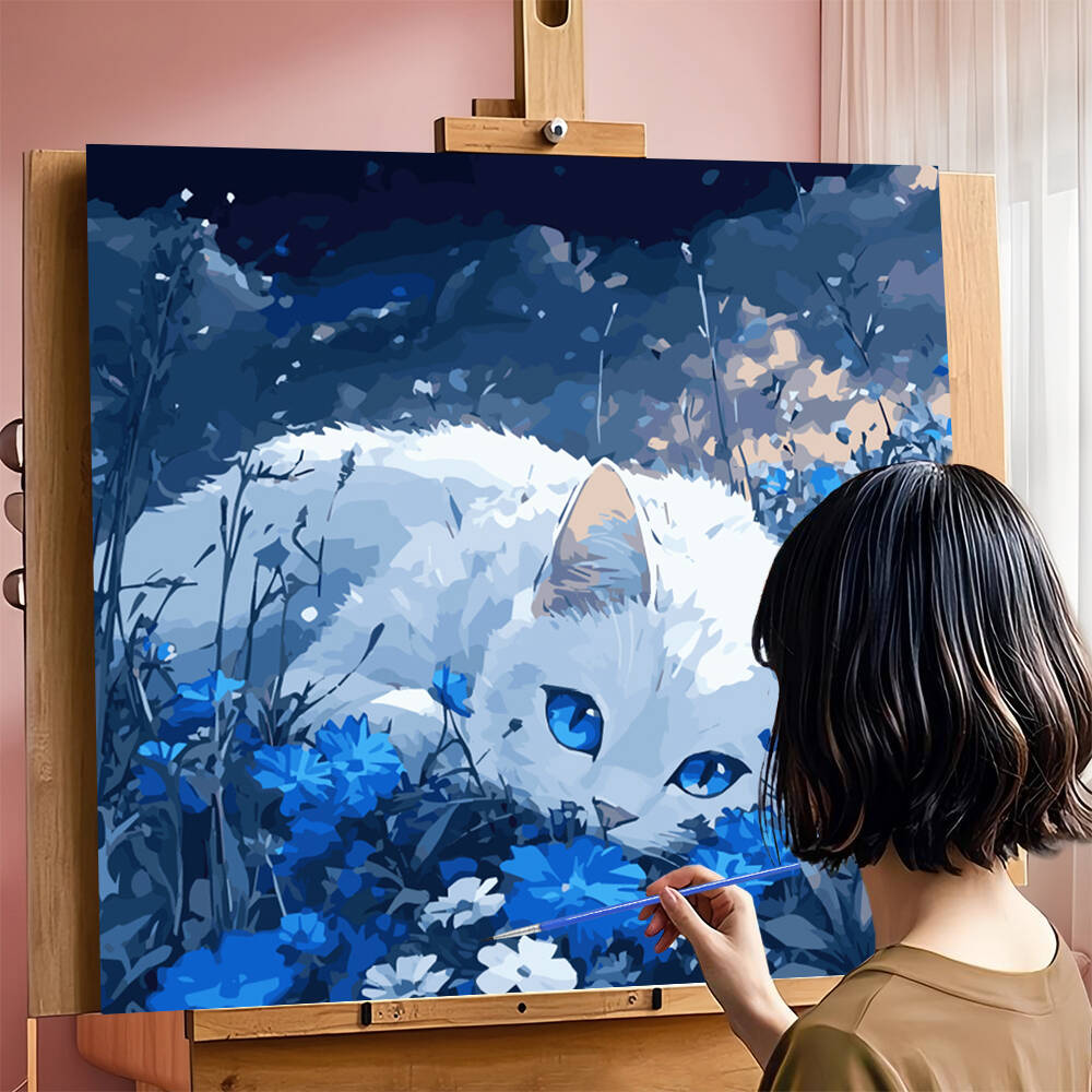 숫자로 DIY 그림 고양이 동물 디지털 유화 꽃 아크릴 - Model Kit Acrylic Paint 리뷰 및 가격