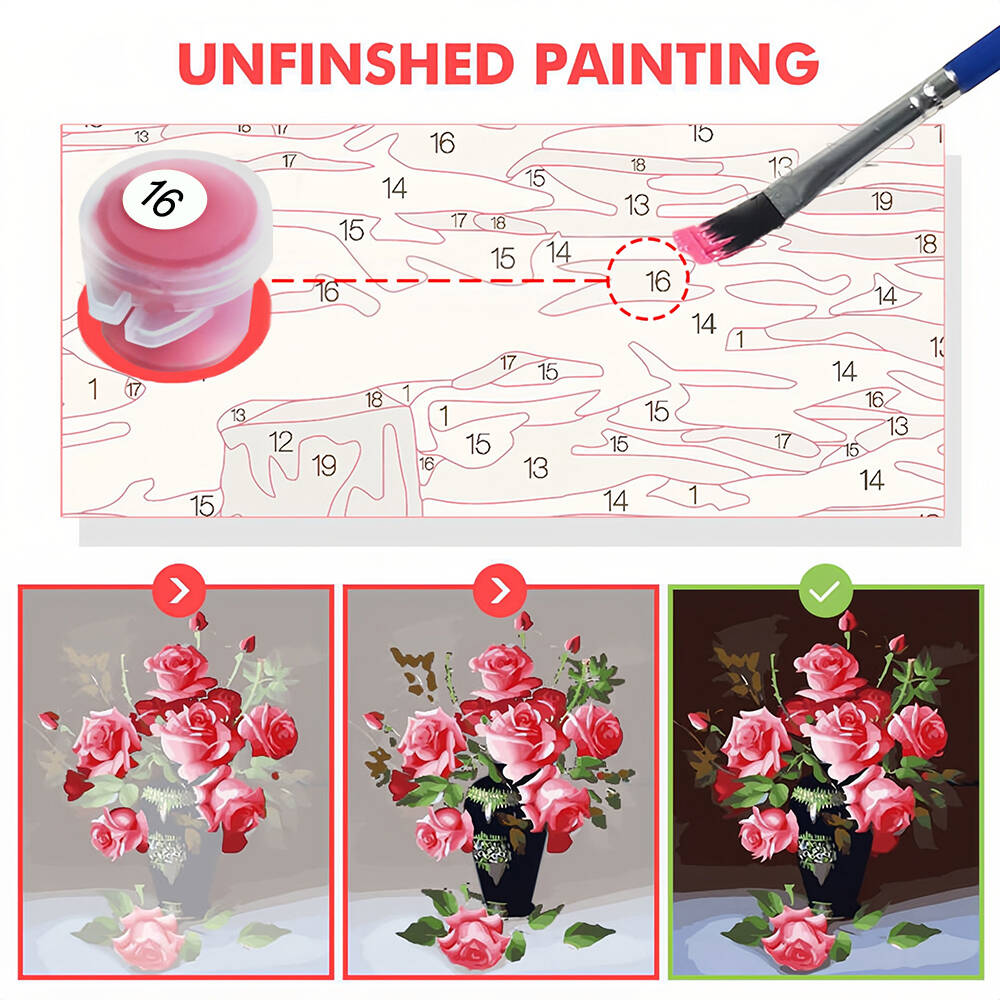 숫자로 DIY 그림 고양이 동물 디지털 유화 꽃 아크릴 - Model Kit Acrylic Paint 리뷰 및 가격