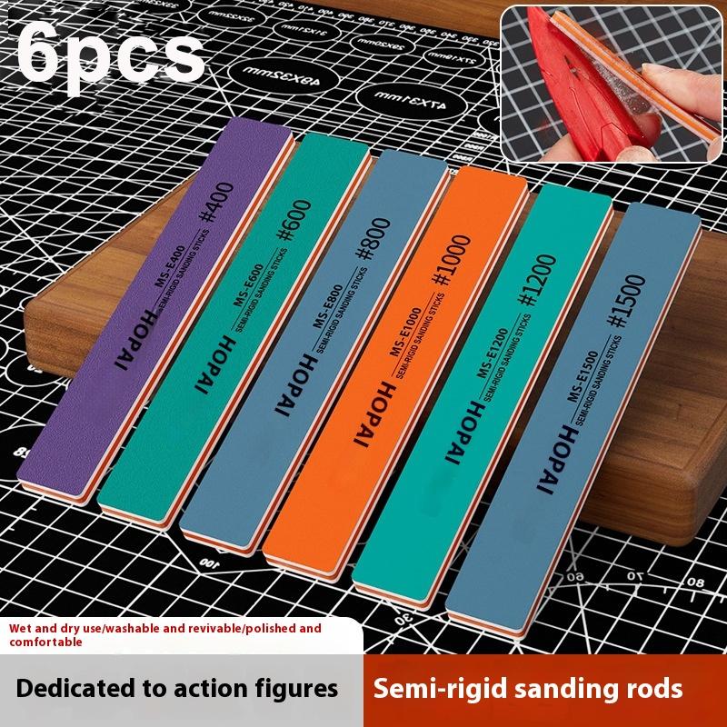 6Pcs MS-E400-1500 반강성 샌딩 스틱 플라 - Sanding Stick Set 리뷰 및 가격