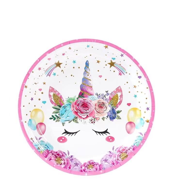레인보우 유니콘 일회용 식기 1st 풍선 생일 파티 장 - Model Kit Unicorn 리뷰 및 가격