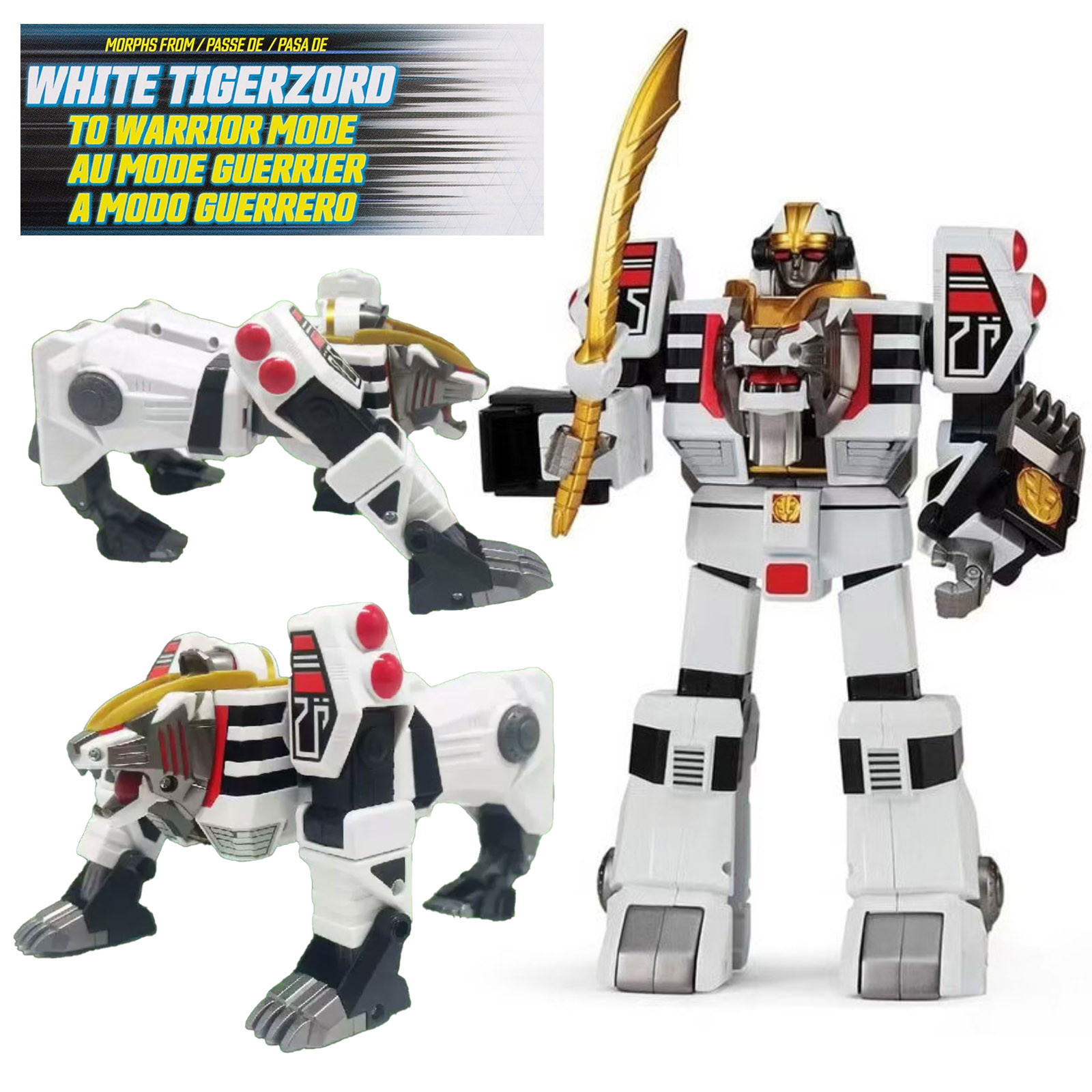 플레이메이트 파워레인저 리-이그나이션 화이트 타이거조드 - Model Kit Power Rangers 리뷰 및 가격