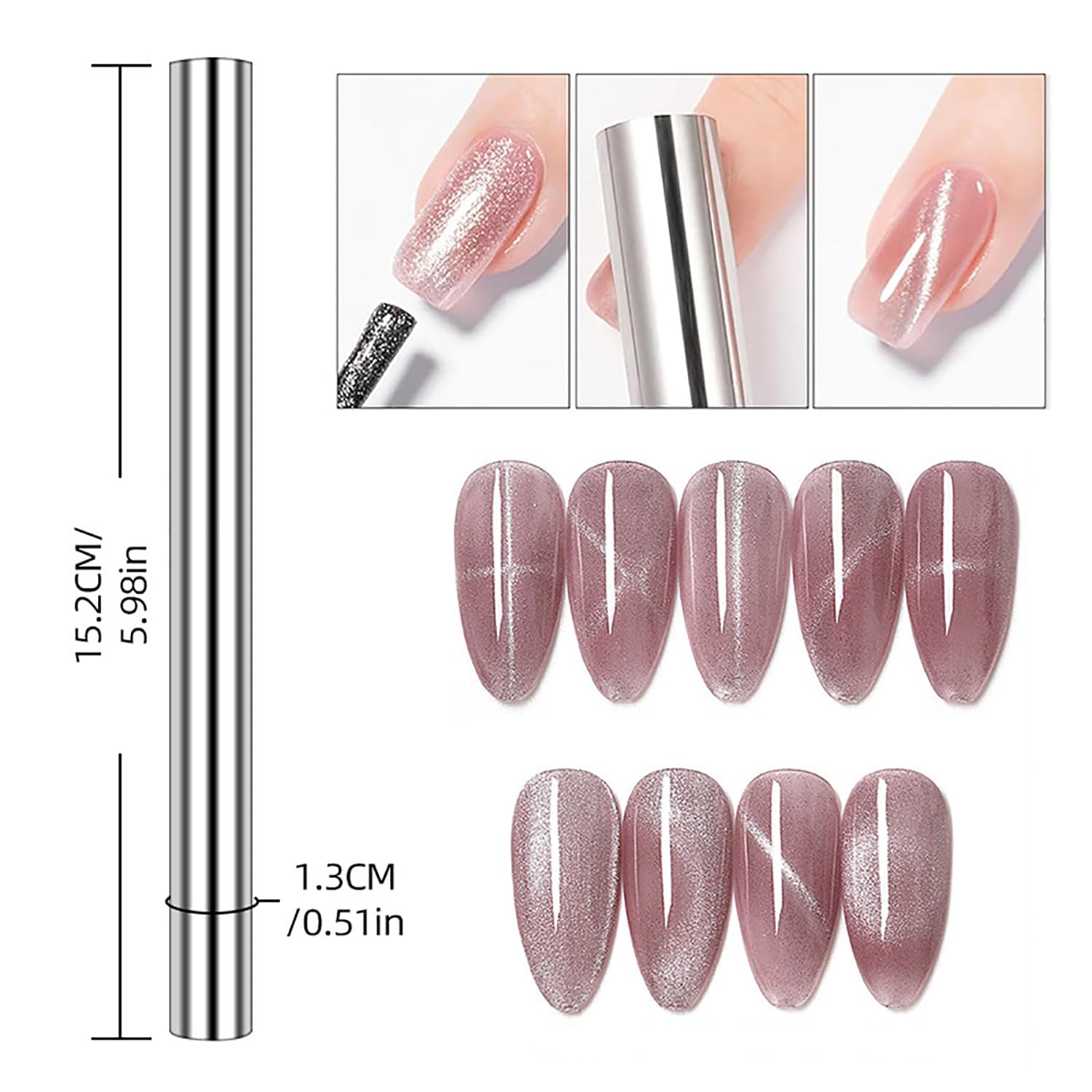 10개 고양이 눈 자석 세트 네일 아트 3D 효과 마그 - Sanding Stick Set 리뷰 및 가격