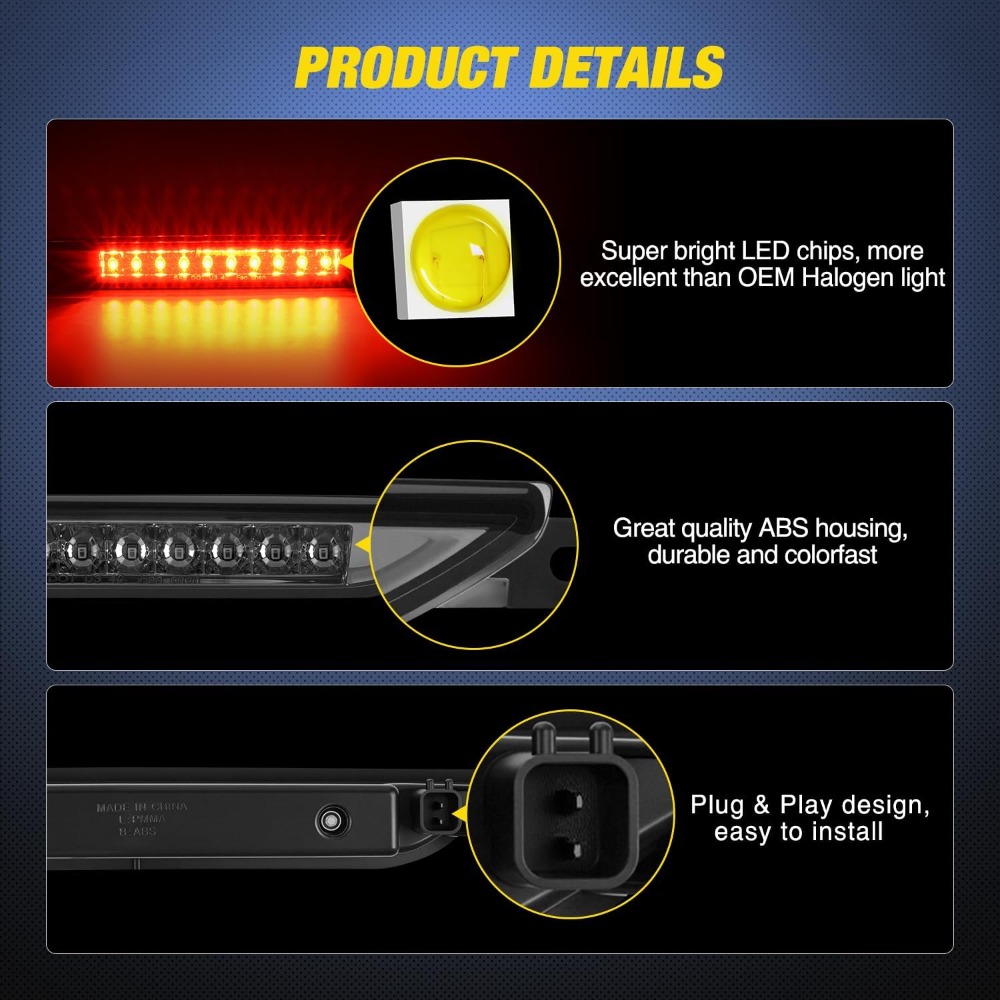 Nilight LED 세 번째 브레이크 라이트, Dod - Model Kit Jeep 리뷰 및 가격