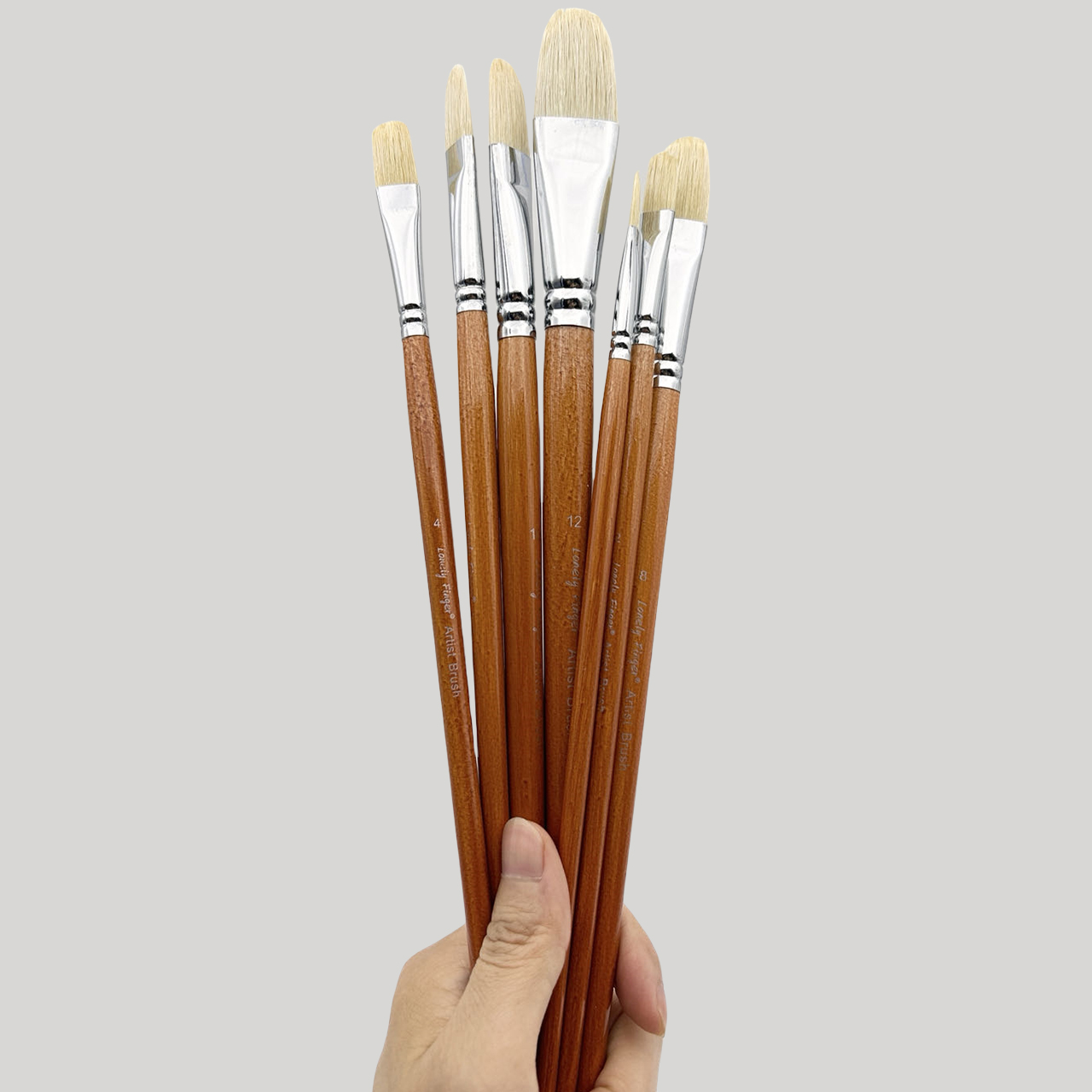 전문 돼지 강모 필버트 오일 페인트 브러쉬 세트, 7p - Model Kit Acrylic Paint 리뷰 및 가격