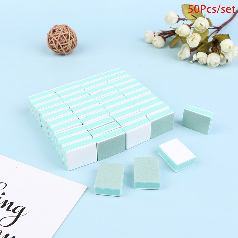 50 개/몫 미니 네일 버퍼 블록 그릿 네일 아트 샌딩 - Sanding Stick Set 리뷰 및 가격