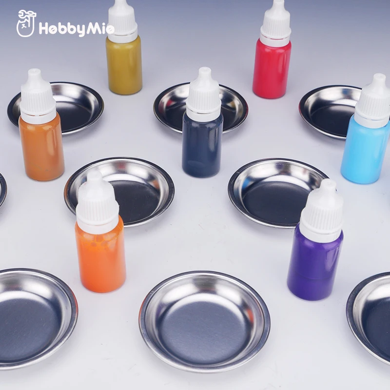 HOBBY MIO 10pcs 금속 페인트 팔레트 트레이 - Plastic Model Paint 리뷰 및 가격