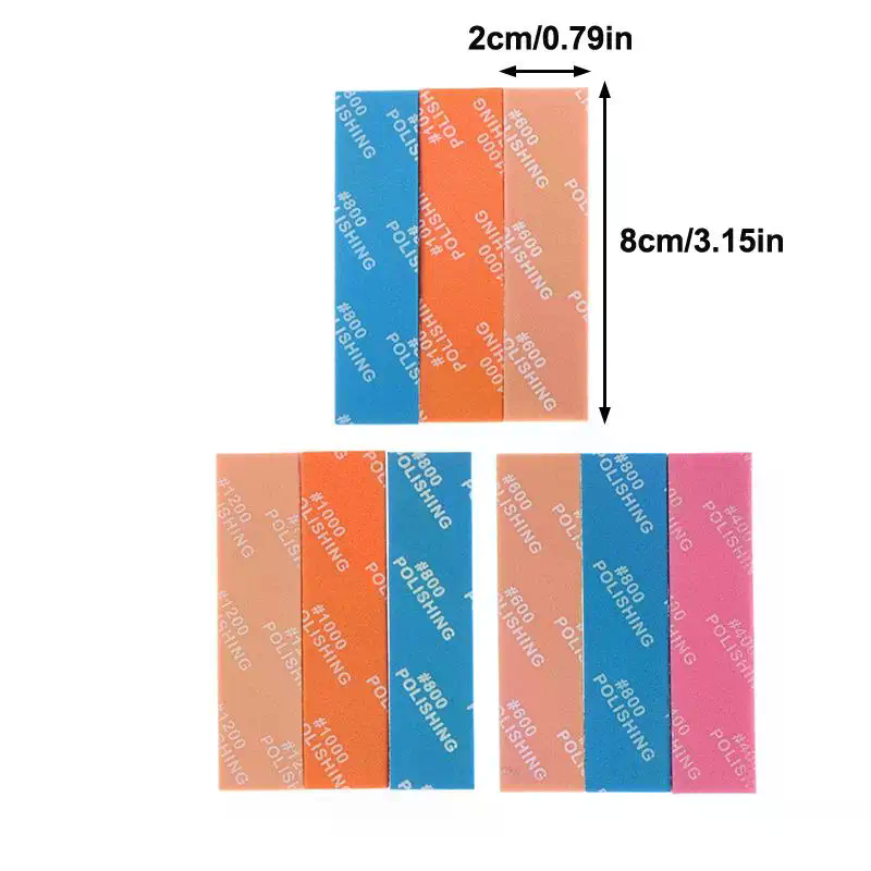9Pcs MS-E400 ~ 1200 반강체 샌딩 스틱  - Sanding Stick Set 리뷰 및 가격