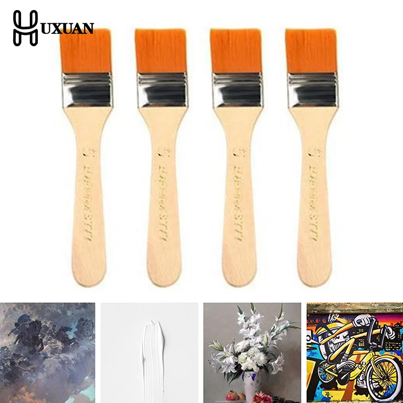 4 개/대 헤어 페인팅 브러시 아크릴 페인트 나일론 오 - Model Kit Acrylic Paint 리뷰 및 가격