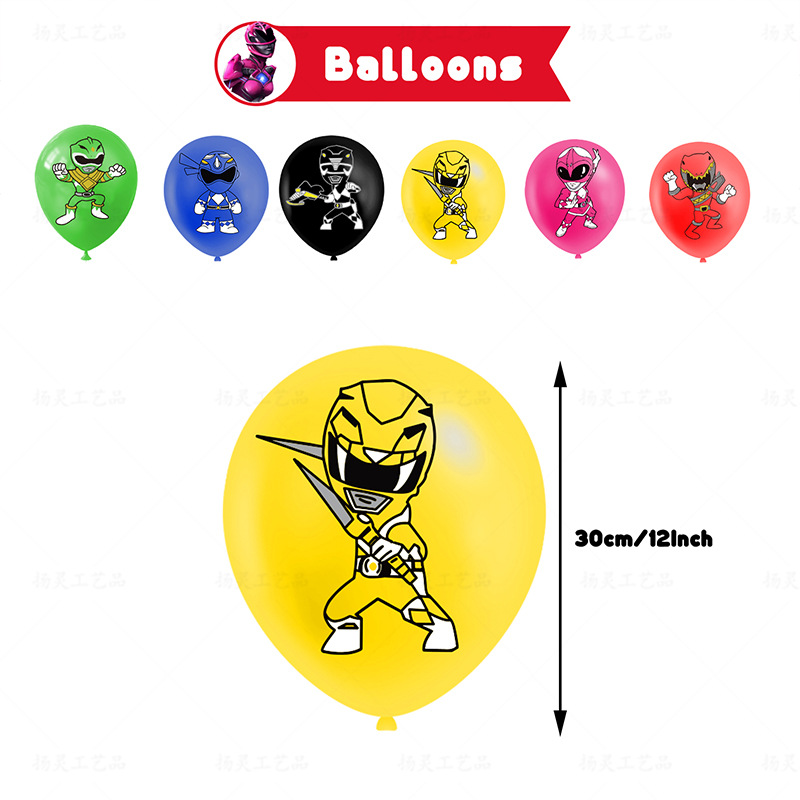 카툰 파워레인저스 테마 어린이 생일 장식 숫자 풍선 배 - Model Kit Power Rangers 리뷰 및 가격