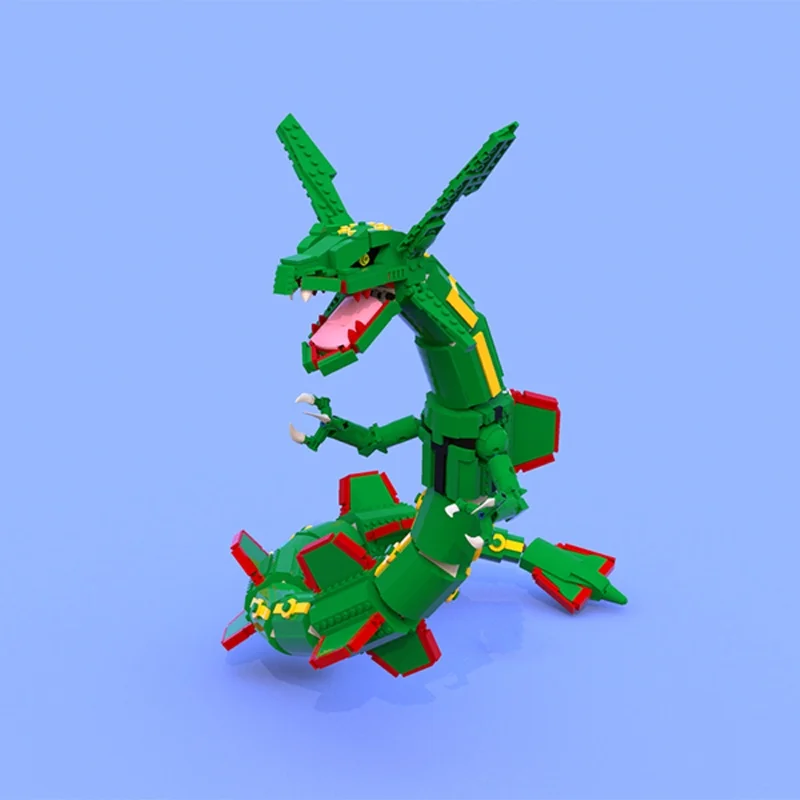 1417pcs MOC 포켓몬 레이쿠자 크리에이터 모델  - Model Kit Rayquaza 리뷰 및 가격