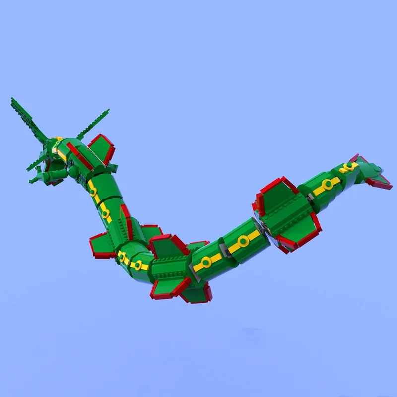 1417pcs MOC 포켓몬 레이쿠자 크리에이터 모델  - Model Kit Rayquaza 리뷰 및 가격